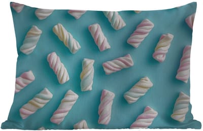Buitenkussens - Tuin - Spekjes - Pastel - Snoep - Blauw - 50x30 cm