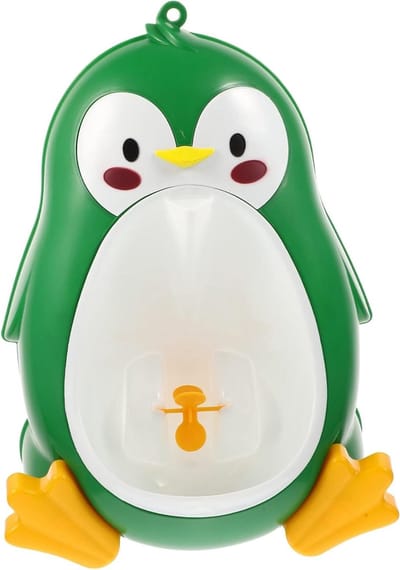 Kinder Urinoir - Plas Potje - Zindelijkheidstraining Jongens - Draaiend Waterrad - 37 x 26 x 22 cm - Groen