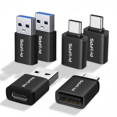 ProFPS USB Adapter Set - 3x USB-A naar USB-C & 3x USB-C naar USB-A - USB 3.2 Gen 2 - 10Gbps - OTG