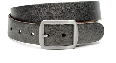 Dames riem zilver - Leren jeans riem 4 cm met gesatineerde zilveren gesp - Leer - Jeans riem - Fashion statement - Maat 85