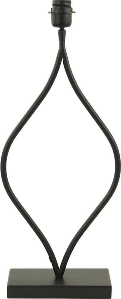 Light & Living Tafellamp Okno - 56cm - Mat Zwart - excl. kap