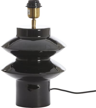 Light & Living Tafellamp Petch 26cm - Zwart (excl. kap)