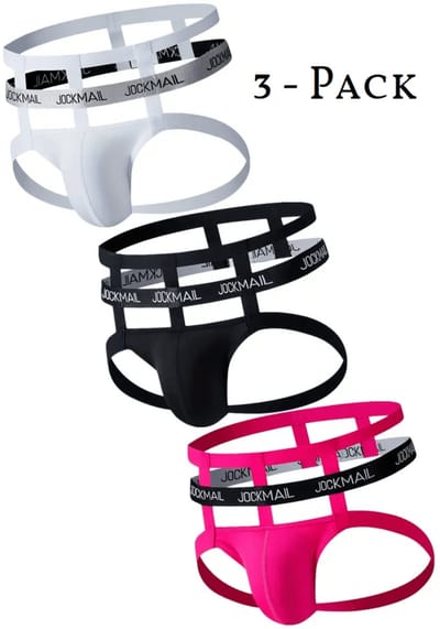 JOCKMAIL 3 pack - sexy - open kont - Heren Ondergoed - nightclub - kinky