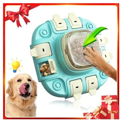 Intelligent hondenspeelgoed, langzame voederdispenser voor snackverdeling, ideaal voor IQ-training en entertainment voor honden
