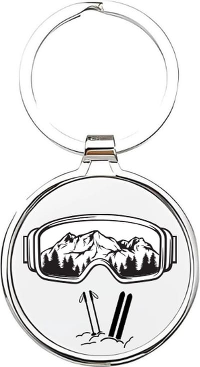 Akyol - wintersport Sleutelhanger - Wintersport - wintersport liefhebbers - skien - wintersporten - sporten - sport - snowboarden - wintervakantie - snowboard - ski's - piste - extreme sport - apres ski - ski - skiers - snowboarders - 4 x 7,5 CM