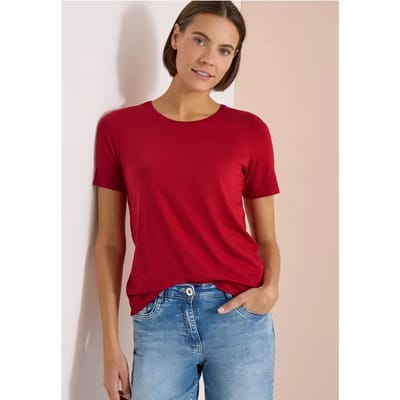 Basic Shirt met ronde hals
