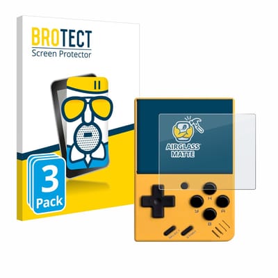 BROTECT - Screenprotector voor Miyoo Mini V4 - Folie Beschermfolie Beschermglas matte 3 Stuks