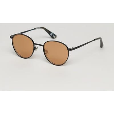 Superdry Metalen Sdr Zonnebril met Rond Montuur Zwart Grootte: 1SIZE