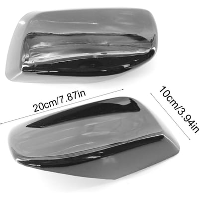 2 stuks Zijspiegelkap Achteruitkijkspiegelbehuizing Vervanging voor BMW E60 5 Serie Model 2004 2007 OEM 51167078360 zwart