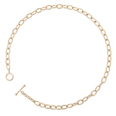 Orphelia PK-010 - Ketting T-lock - Verguld metaal - 45 cm