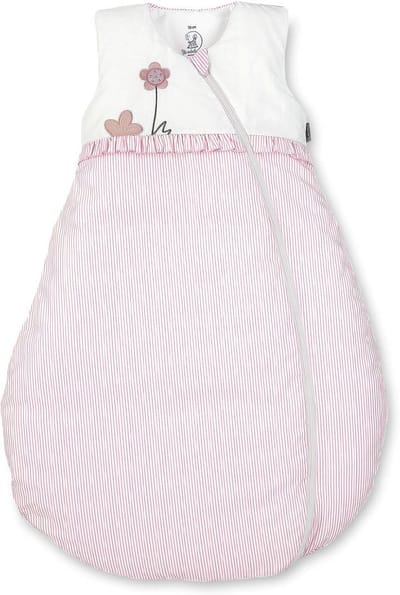 Slaapzak voor Peuters 80 cm - Warmteregulering, 2-weg Rits, Geschikt voor Alle Seizoenen - Wit/Roze