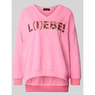 oversized sweatshirt van zuiver katoen model 'L(I)EBE'