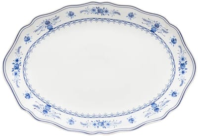 Costa Nova Portugees Aardewerk ovale schaal 32 cm Vila Wit-Blauw serviesset