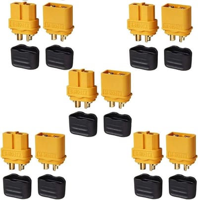 5 Paar XT60 Male Female Connectoren voor RC Modellen - Inclusief XT60H Stekkers en Behuizingen, Perfect voor Accu's en Elektronica