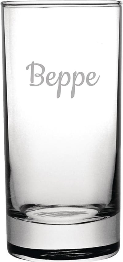 Gegraveerde longdrinkglas 28,5cl Beppe
