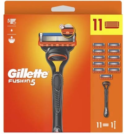 Gillette - Fusion 5 Set - Special Pack - 11 mesjes + houder