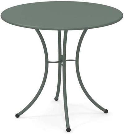 Tuintafel - Buitenmeubel - Buiten dineren - Gepoedercoat staal - 80x80 cm - Donkergroen