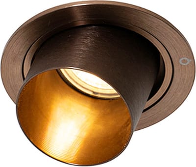 QAZQA installa - Design Plafondspot | Spotje | Opbouwspot - 1 lichts - Ø 9.2 cm - Brons - Woonkamer | Slaapkamer | Keuken