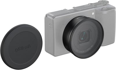 UV Filter en Lenskap voor RICOH GR IV met Siliconen Beschermhoes, Vermindert Lichtreflecties, Meelaags Coating, Krasbestendig en Ideaal voor Fotografie