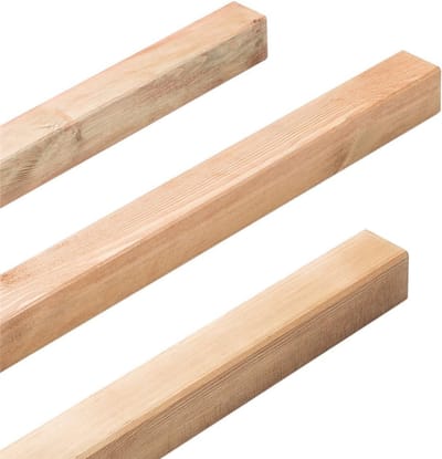 5 Houten Palen 150x7x7 cm voor Tuin en Park - Stevig en Behandeld
