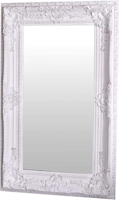 XXL Wandspiegel Barok Wit Shabby Chic Design