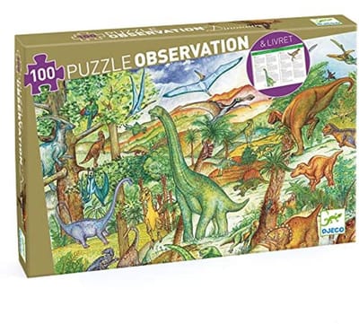 Dinosaurus Observatie Puzzel voor Kinderen