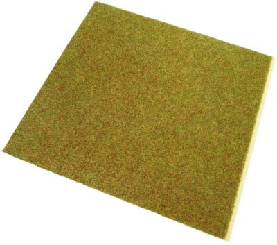 Kunstgras Mat - Siergras Gazon - Miniatuur Decoratie - Realistische Vorm - 25x25 cm - Groen