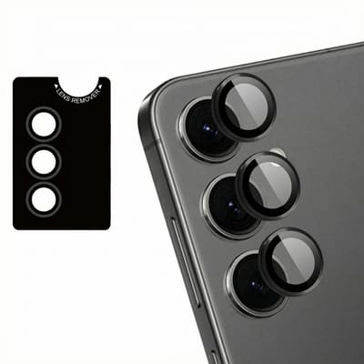 imoshion Camera Lens Protector - Geschikt voor Samsung Galaxy S25 Plus - 2 Pack - Zwart
