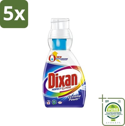 5 x Dixan Perfect Dose - Vlekkenkampioen - Extreme Power - Witte, Gekleurde & Zwarte Was - 26 Wasbeurten - Grootverpakking - Wasmiddel - Vlekkenverwijderaar - Dixan - Extreme Power - Wasformule