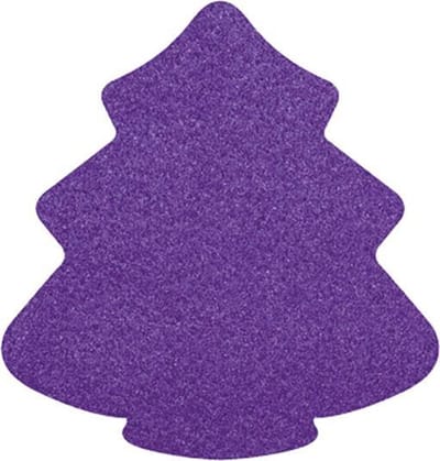 Kerstboom vilt onderzetters - Paars - 6 stuks - 11 x 10cm - Kerst onderzetter - Tafeldecoratie - Glas onderzetter - Cadeau - Woondecoratie - Tafelbescherming - Onderzetters voor glazen - Kerst tafelen - Woonaccessoires - Tafelaccessoires