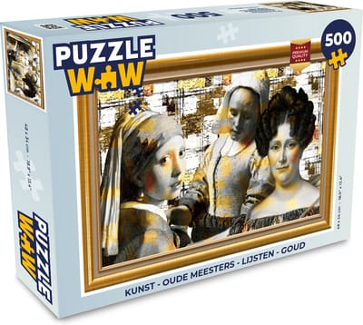 Puzzel Kunst - Oude meesters - Lijsten - Goud - Legpuzzel - Puzzel 500 stukjes