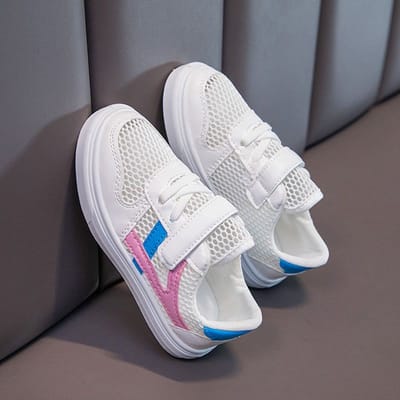 Chaussures de Sport Décontractées Légères Enfants Garçons Bébé Enfants Filles Maille Aérée Extérieur Course Basket 37 rose