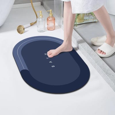 Diatomeeënaarde Mat Waterabsorptie en Vuilafstotend Badkamer Toilet Antislip Voetkussen Toilet Deurmat Voetkussen 50*80cm