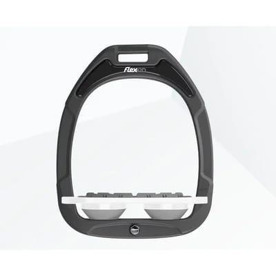 Platte Grip Stirrup Antraciet/Wit/Grijs Flex-On Green Composite