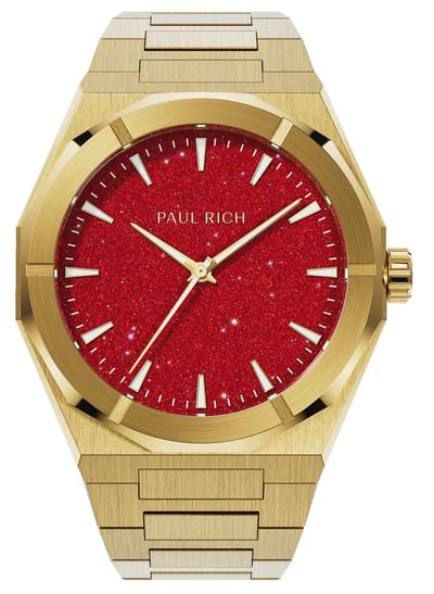 Paul Rich Frosted Star Dust II Gold Red FRSD207 horloge