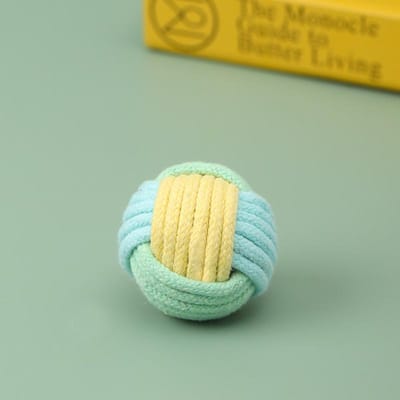 Interactief Katoenen Touw Speelgoed Bal voor Katten Accessoires Huisdier Speelgoed katoenen bal Kauw Katoenen Touw Knoop Bal Training Interactief Speelgoed