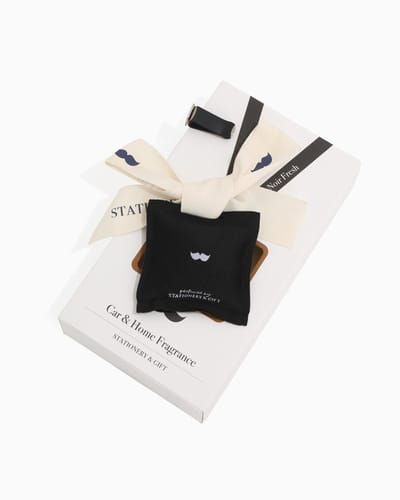Autoparfum | Geurzakje Zwart Snor | Cadeautje voor hem | Noir Fresh | Stationery & Gift