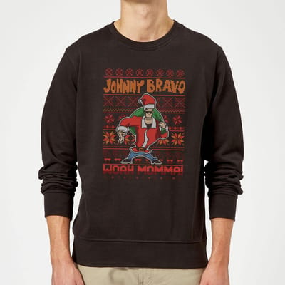 Johnny Bravo Kerstmis Trui - Zwart - XL