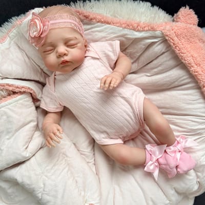 Handgemaakte Baby Pop - Realistische Pop - Kinderspeelgoed - Zachte Stoffen Body - 43 cm - Niet gespecificeerd