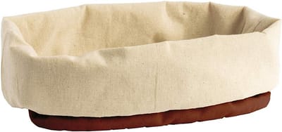 Katoenen Broodzak - Broodtas met trekkoord - Brood bewaren - Dubbele laag biologisch katoen - 28x13x30 cm - Natuurlijk