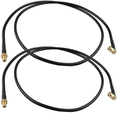Allecto - Adapter - SMA - 1m/3.3feet - Coaxial Cable - Extension - Ham Radio - Kenwood BaoFeng Wouxun Icom Yaesu Vertex Standard Horizon Marine VH