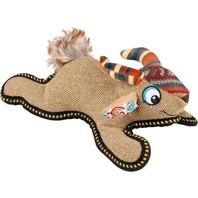 Duvoplus - Speelgoed Voor Dieren - Hond - Canvas Geit 27x15x10cm Bruin - 1st