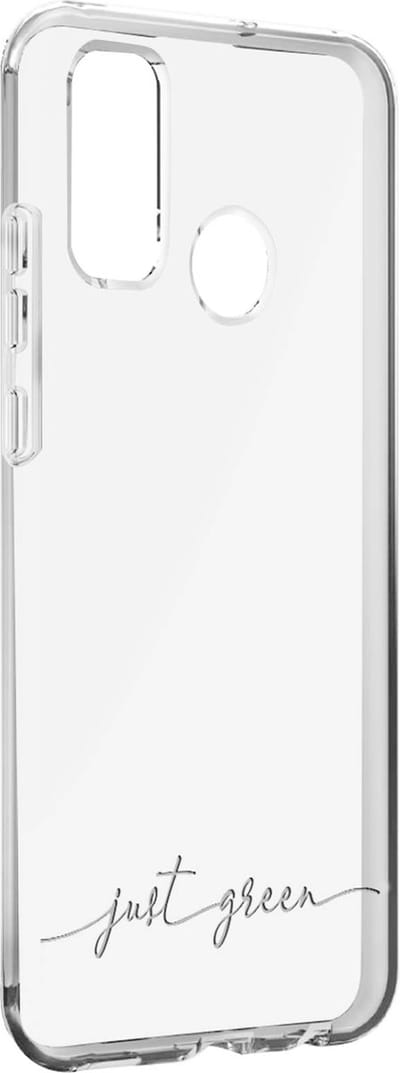 JUST GREEN, Hoesje geschikt voor Huawei P Smart 2020 - Infinia Recyclebaar, Transparant