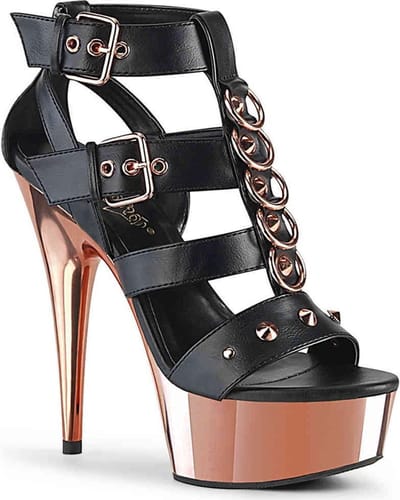 Pleaser - DELIGHT658 Hoge hakken - US 11 - 41 Shoes - Zwart/Roze
