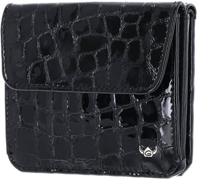 Golden Head Leren portemonnee Cayenne RFID Protect Überschlagbörse 1174 Schwarz zwart
