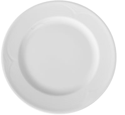HENDI Plat bord – versterkte randen – slijtvast porselein – ⌀300 mm – wit