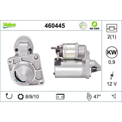 Startmotor / Starter VALEO RE-GEN REMANUFACTURED VALEO 460445