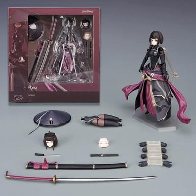 Figurine Anime Figma 549 Ronin Le Samouraï Vagabond Figurines d'Action Mignonne Mecha Musume Articulée Présentoir Ornement de Bureau Jouets Collectionnable gray