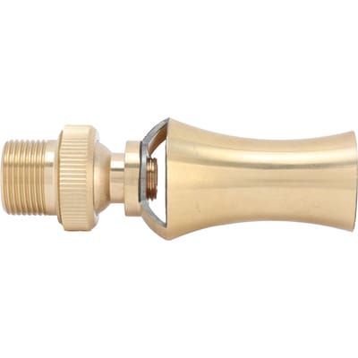 Messing IJstoren Ceder Hout Waterfontein Mondstuk Sproeikop Verstelbare Vijver Sprinkler Type 1 beige