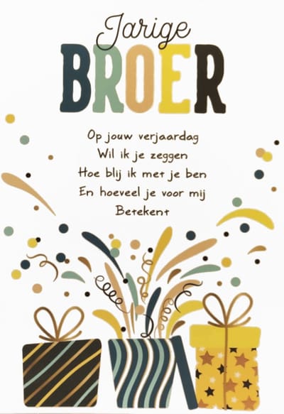 Kaart - Intense - Jarige broer - TE045-E